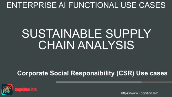 Sustainable Supply Chain Analysis