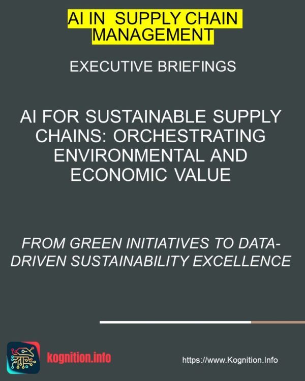 AI for Sustainable Supply Chains